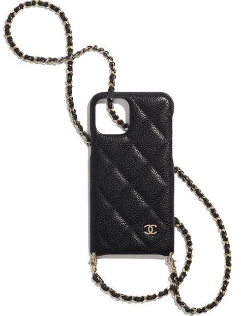 chanel phone covers|Chanel iphone case with chain.